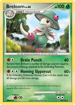 Breloom, Secret Wonders #45, Pokémon TCG card