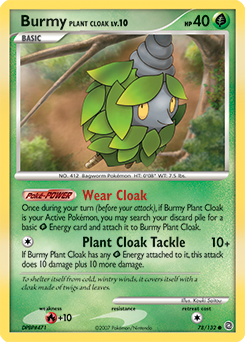 Burmy Plant Cloak, Secret Wonders #78, Pokémon TCG card