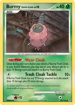 Burmy Trash Cloak, Secret Wonders #80, Pokémon TCG card