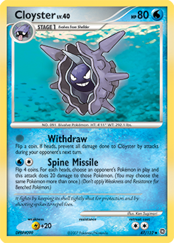 Cloyster, Secret Wonders #47, Pokémon TCG card