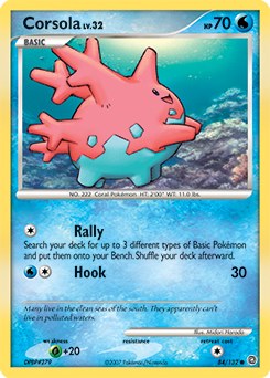 Corsola, Secret Wonders #84, Pokémon TCG card