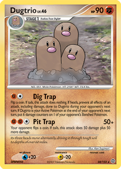 Dugtrio, Secret Wonders #24, Pokémon TCG card