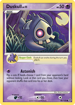 Duskull, Secret Wonders #86, Pokémon TCG card