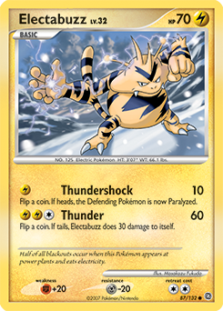 Electabuzz, Secret Wonders #87, Pokémon TCG card