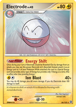 Electrode, Secret Wonders #26, Pokémon TCG card