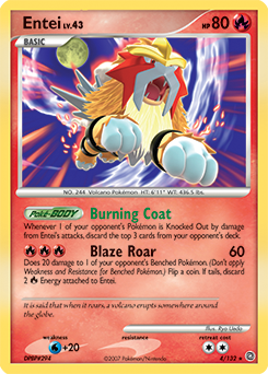 Entei, Secret Wonders #4, Pokémon TCG card