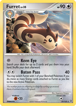 Furret, Secret Wonders #27, Pokémon TCG card