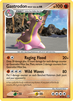 Gastrodon West Sea, Secret Wonders #9, Pokémon TCG card