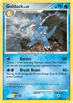 Golduck, Secret Wonders #28, Pokémon TCG card