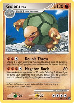 Golem, Secret Wonders #29, Pokémon TCG card