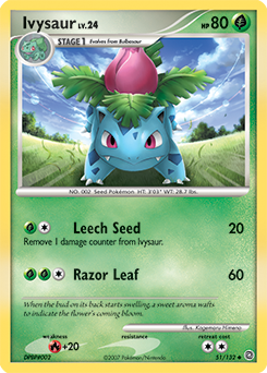 Ivysaur, Secret Wonders #51, Pokémon TCG card