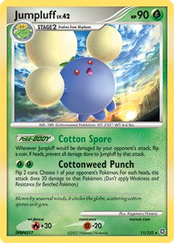 Jumpluff, Secret Wonders #11, Pokémon TCG card