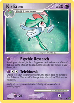 Kirlia, Secret Wonders #53, Pokémon TCG card