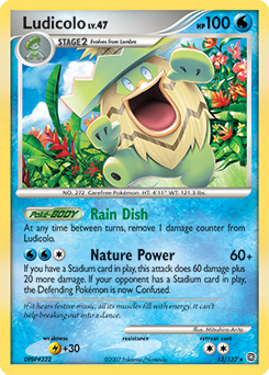 Ludicolo, Secret Wonders #13, Pokémon TCG card