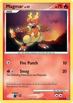 Magmar, Secret Wonders #93, Pokémon TCG card
