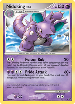 Nidoking, Secret Wonders #34, Pokémon TCG card