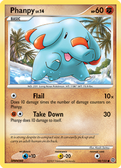 Phanpy, Secret Wonders #98, Pokémon TCG card