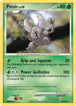 Pinsir, Secret Wonders #59, Pokémon TCG card