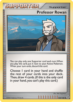 Professor Rowan, Secret Wonders #123, Pokémon TCG card