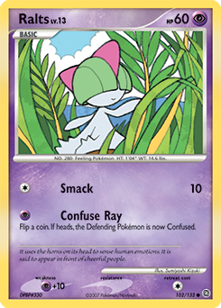 Ralts, Secret Wonders #102, Pokémon TCG card