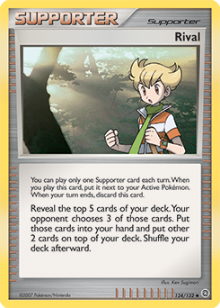 Rival, Secret Wonders #124, Pokémon TCG card