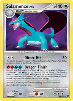 Salamence, Secret Wonders #18, Pokémon TCG card