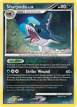 Sharpedo, Secret Wonders #37, Pokémon TCG card