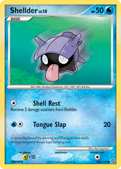 Shellder, Secret Wonders #105, Pokémon TCG card