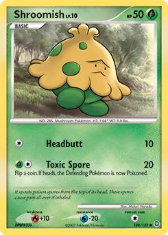 Shroomish, Secret Wonders #108, Pokémon TCG card