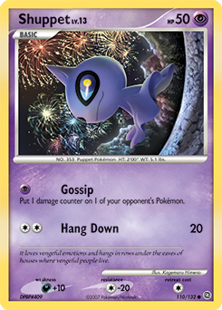 Shuppet, Secret Wonders #110, Pokémon TCG card