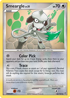 Smeargle, Secret Wonders #66, Pokémon TCG card