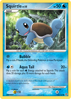 Squirtle, Secret Wonders #112, Pokémon TCG card