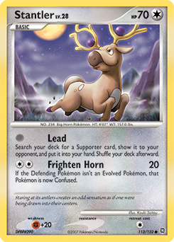Stantler, Secret Wonders #113, Pokémon TCG card