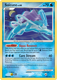 Suicune, Secret Wonders #19, Pokémon TCG card