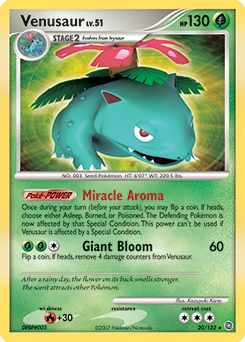 Venusaur, Secret Wonders #20, Pokémon TCG card