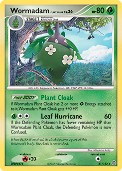 Wormadam Plant Cloak, Secret Wonders #41, Pokémon TCG card