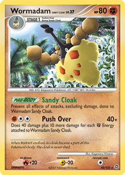 Wormadam Sandy Cloak, Secret Wonders #42, Pokémon TCG card