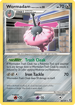 Wormadam Trash Cloak, Secret Wonders #43, Pokémon TCG card