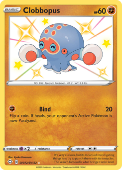 Clobbopus, Shining Fates Shiny Vault #SV072, Pokémon TCG card