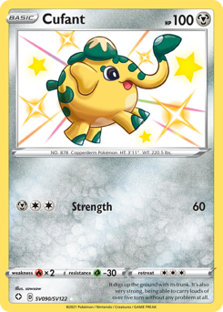 Cufant, Shining Fates Shiny Vault #SV090, Pokémon TCG card