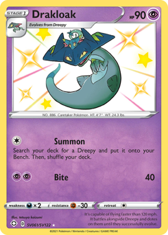 Drakloak, Shining Fates Shiny Vault #SV061, Pokémon TCG card
