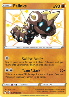 Falinks, Shining Fates Shiny Vault #SV074, Pokémon TCG card