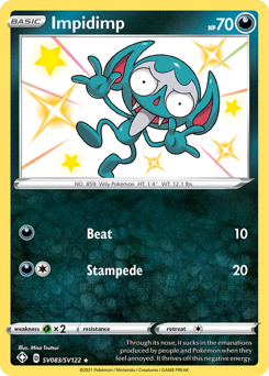 Impidimp, Shining Fates Shiny Vault #SV083, Pokémon TCG card