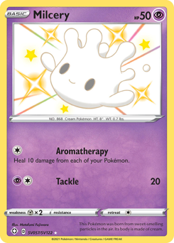 Milcery, Shining Fates Shiny Vault #SV057, Pokémon TCG card