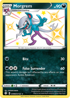 Morgrem, Shining Fates Shiny Vault #SV084, Pokémon TCG card
