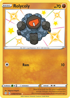 Rolycoly, Shining Fates Shiny Vault #SV067, Pokémon TCG card