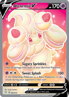 Alcremie V, Shining Fates #64, Pokémon TCG card