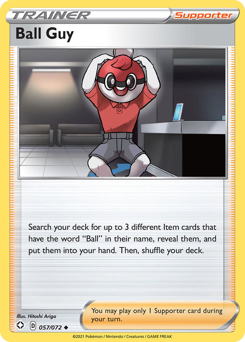 Ball Guy, Shining Fates #57, Pokémon TCG card