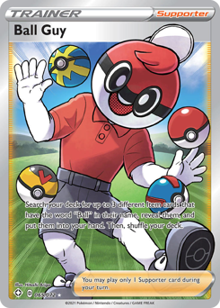Ball Guy, Shining Fates #65, Pokémon TCG card