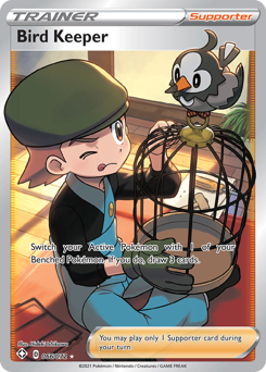 Bird Keeper, Shining Fates #66, Pokémon TCG card